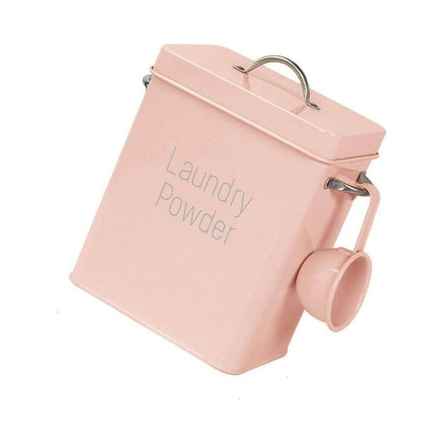 5kg Laundry Detergent Dispenser Cereal Flour Cup Household Washing Powder Barrel with Spoon Rice Bin