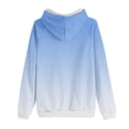 thumbnail image 3 of Rbaofujie Chandails à Capuche pour Femmes Mode Femme Manches Longues Col Rond Blouse Imprimée Chandail Décontracté à Enfiler Hauts Chandails à Capuche Cardigan Bleu Pâle Chandails pour Femmes, 3 of 4