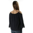 thumbnail image 2 of INC $69 Womens New 1626 Navy Cut Out  Keyhole Long Sleeve Blouse Top 4 B+B, 2 of 2