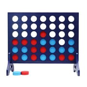 Tailgating Pros Premium Giant Four in a Row with Carrying Case - Jumbo Oversized Outdoor Yard Game - Connect Multiple Pucks in a Row to Win - Many Puck Colors Available!