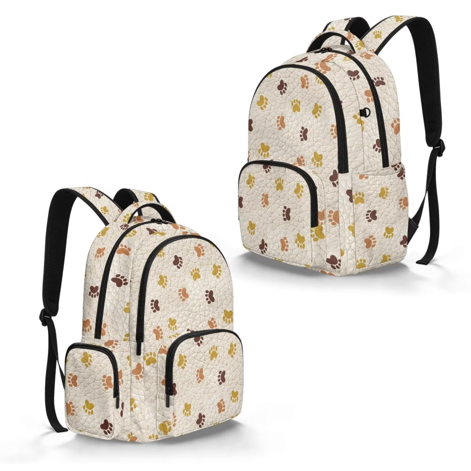 Xixirimido Animal Paws Print Backpack for Boys Girls Elementary Middle School Bookbag Kids Lightweight Back Pack Multi Pocket School Bags Large Capacity