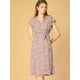 thumbnail image 3 of Vestido A Media Pierna Con Cuello En V Y Manga Flutter Boho Para Mujer Rosa XL Allegra K, 3 of 6