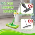 thumbnail image 3 of NEWE Reusable Microfiber Mop Pads 4 Pack Compatible (Green), 3 of 8