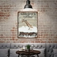 thumbnail image 4 of Vintage Iron Hanging Plate Giraffe Bath Soap Metal Tin Sign Wash Your Hooves Retro Tin Sign Giraffe Lover Gift Home Livingroom Bathroom Decor Animal Wall Art Housewarming Gift 12"x16", 4 of 8