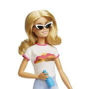 Barbie Doll and Accessories, Malibu Travel Set with Puppy & Working Suitcase, 10+ Pieces