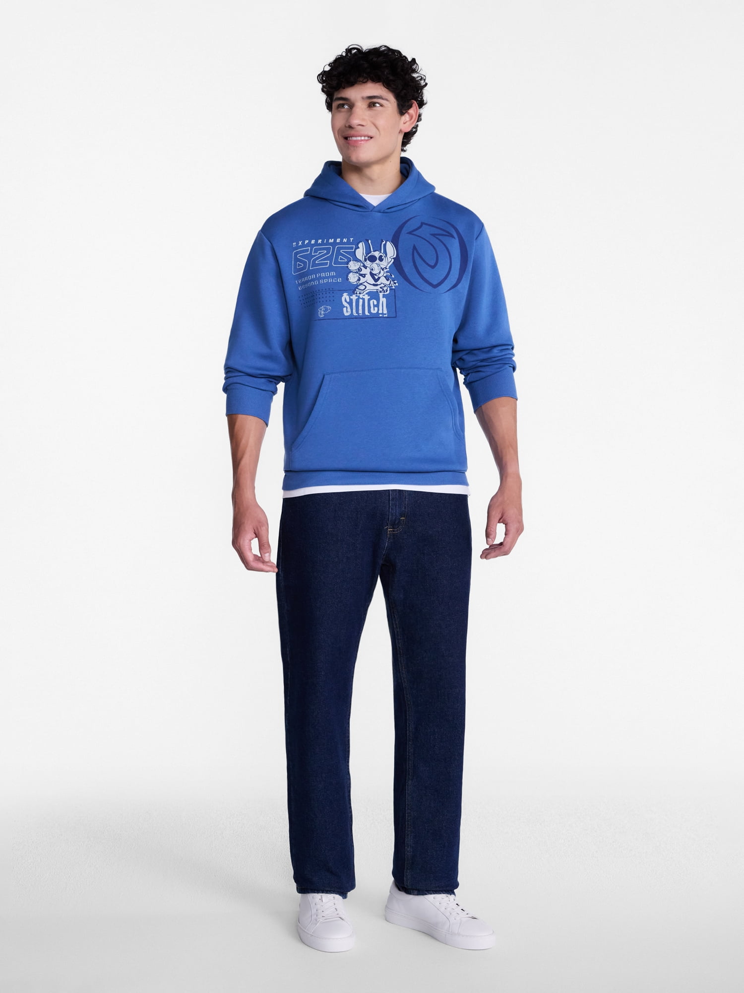 Lilo and Stitch Men's and Big Men's Graphic Hoodie, Sizes XS-3XL