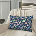 thumbnail image 5 of Pofeuu Dinosaur Print Polyester Microfiber Plush Pillowcases, Super Soft and Cozy Pillow Case Covers with Envelop Closure（Pillow core not included）-20"x30", 5 of 6