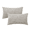 Taupe-Striped, variant on XWZO 18x18 inch Chenille Pillow Covers 2 Pieces Set, Square Fluffy Boho Striped Decorative Cushion Covers for Couch/Sofa/Bed, Beige-Striped (NO PILLOW INSERT)