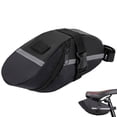 thumbnail image 3 of QJUHUNG 1pc Premium Bike Saddle Storage Bag - Waterproof  Durable  Easy-Install Cycling Accessory for Mountain Road MTB Bicycle - Convenient Bike Seat Organizer with Reflective Strip for, 3 of 5