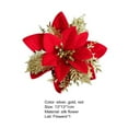 thumbnail image 6 of Christmas Fake Flower Faux Silk Flower,Xmas Flower Decor for Home, 6 of 7