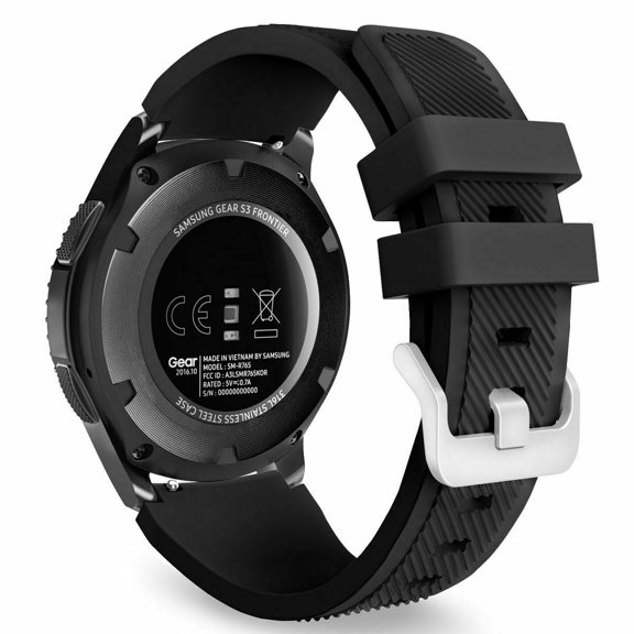 FIEWESEY Replacement Band Compatible with Garmin Vivoactive 4 ,Garmin Darth Vader,First Avenger, Venu 2,22mm Silicone Strap Quick Release Wristband for Garmin Samsung Watch Accessories(Black)