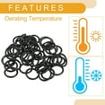 thumbnail image 5 of Unique Bargains 50 Pcs 9mm ID x 1.5mm CS Universal Car O Ring Seal Gasket Car Faucet Repair Trucks NBR Rubber Black, 5 of 6