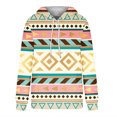 thumbnail image 6 of Womens Long Sleeve Tops Western Aztec Hoodie Ethnic Print Hoodie Pullover Cowgirl Rhombus Printed Hooded Sweatshirt Tops Womens Clothing Cheap, 6 of 6