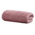 thumbnail image 2 of Coral Fleece Pattern Bath Towel – Super Absorbent Soft Warm Towel For Home Travel And All Season Use, 2 of 5
