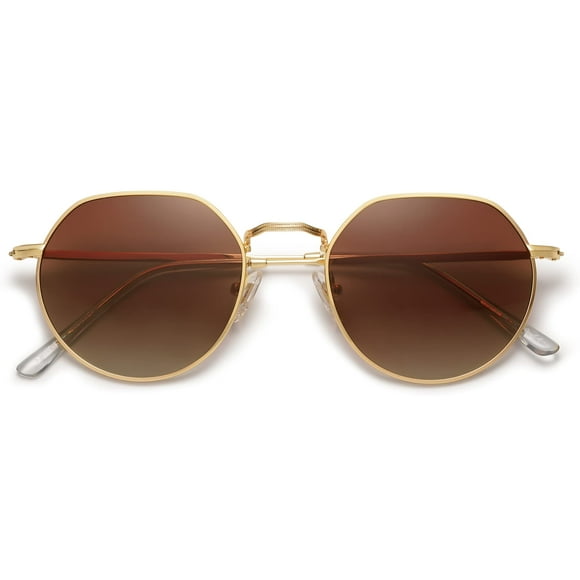 Lentes de Sol SOJOS Policromados Redondos Poligonales SJ1157 para Mujeres/Hombres