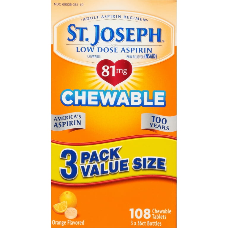 Foundation Consumer Healthcare St Joseph Aspirin, 108 ea HSA/FSA