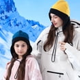 thumbnail image 4 of Autumn Winter Outdoor Beanie Caps with Ear Covers No Brim Thickened Stretchy Extended Ear Protector Hat with Adjustable Rope Wind, 4 of 10
