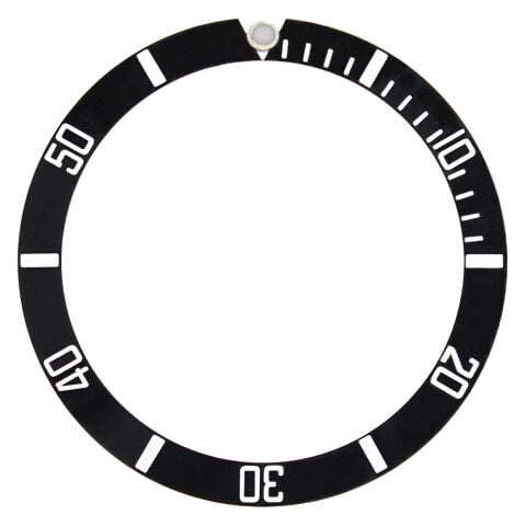 BEZEL INSERT ALUMINUM FOR TUDOR SUBMARINER 7928 7922 7016 7016/0 7021/0 BLACK