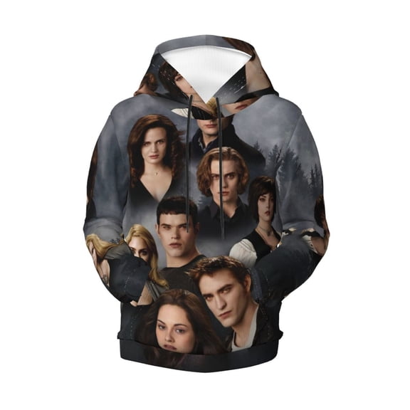 The Twilight Saga Teen Boys Girls Hoodies 3D Printed Hooded Sweatshirts for Kids Long Sleeve Casual Unisex Pullovers with Pockets