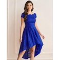 thumbnail image 3 of Dressystar Robe en Dentelle Épaules Dénudées Manches Courtes Robe de Cocktail Formelle, 3 of 6