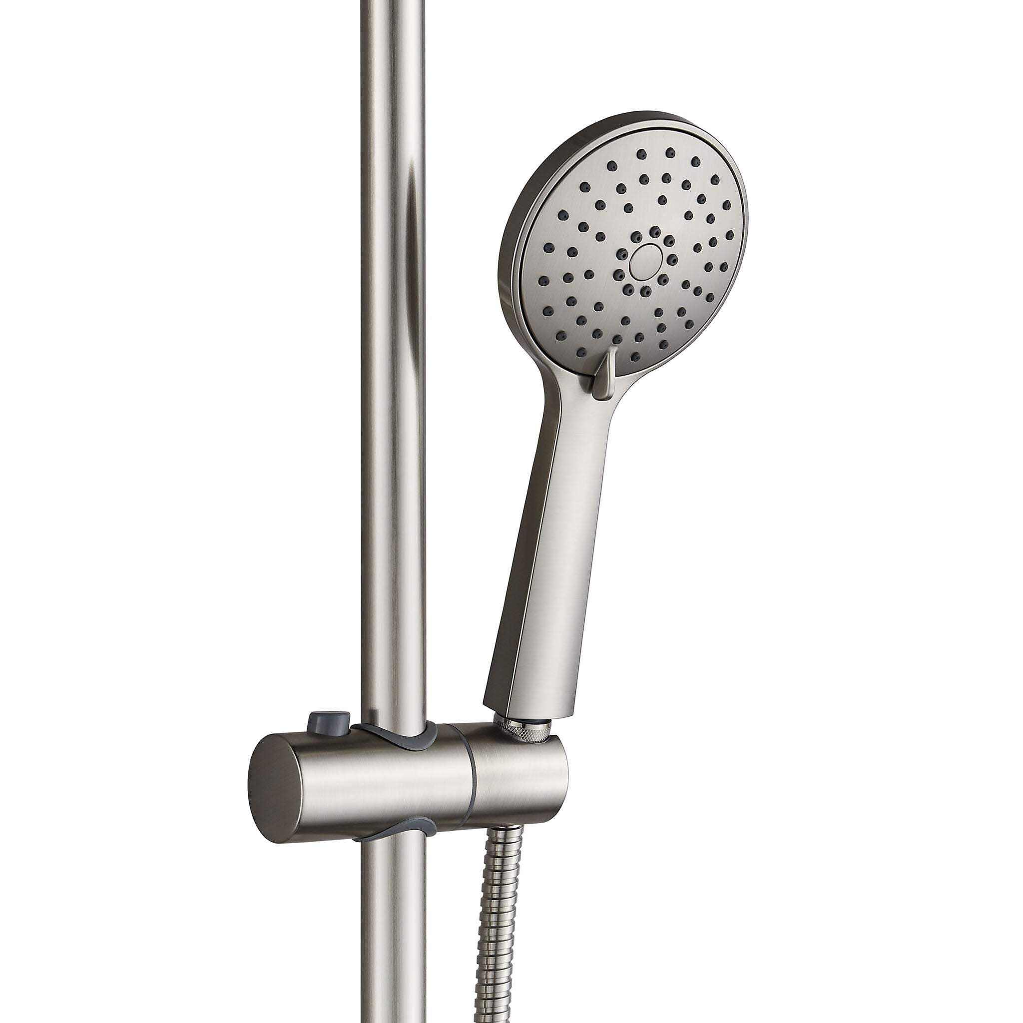 Fennocasa Polaris 2 Shower Set - 6" High-Pressure Rain Shower Head & Handheld Combo - Brushed Nickel