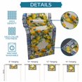 thumbnail image 6 of Summer Lemons Table Runner 90 Inches, Vintage Yellow Fruit Flower Blue Ethnic Plaid Bed Runner Dresser Scarves Tabletop for Indoor Outdoor Parties/Ceremony/Banquet, 13" x 90", 6 of 9