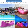 thumbnail image 4 of Sofá inflable verde, impermeable, hermético, con sofá inflable portátil, adecuado para viajes, campamentos, caminatas, fiestas en la piscina y la playa., 4 of 5
