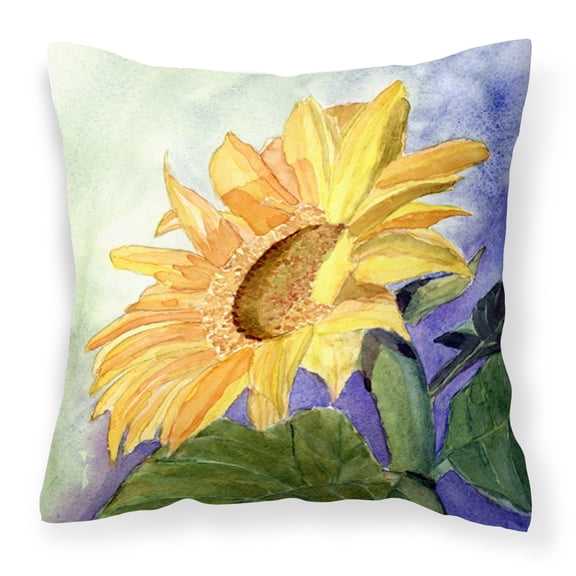 Carolines Treasures RDR2001PW1414 Flower - Sunflower Fabric Decorative Pillow, 14Hx14W, multicolor