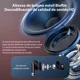 thumbnail image 2 of Auriculares Bluetooth V8 Con Cancelación De Ruido Activa Y Pantalla Táctil Lcd Inteligente Negro HYsmart, 2 of 8