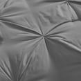 thumbnail image 5 of Virtu Queen Comforter Set, 7pc Bed in a Bag, Pleated Bedding Comforter Sets Queen, Gray/Silver, 5 of 10