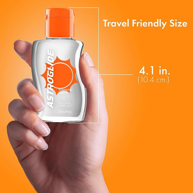 Astroglide Warming Liquid, Water Based Personal Lubricant, Transparent,  Unflavored, 2.5 oz