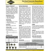 Concrete Resurfacer, Pail, Gray, Flo-Coat Concrete Resurfacer 120034