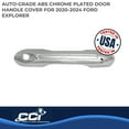 thumbnail image 2 of Coast To Coast Exterior Door Handle Cover CCIDH68585B Chrome Plated; ABS Plastic; Lever Only; With Driver Side Keyhole/Without Passenger Side Keyhole; With Covers For 4 Doors, 2 of 5