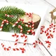 thumbnail image 3 of 20 piezas de mini bastones de caramelo para decoración navideña, decoración para árbol de Navidad, colgante de Navidad, decoración para el hogar, regalo de Año Nuevo 2023-2024 para niños, 3 of 5