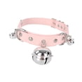 thumbnail image 3 of Collier Ras du Cou en Cuir PU Gothique Punk Rock Collier Ras du Cou Cadeau Unique pour Anniversaires et Amateurs de Mode Rose Largeur 2.5cm, 3 of 6