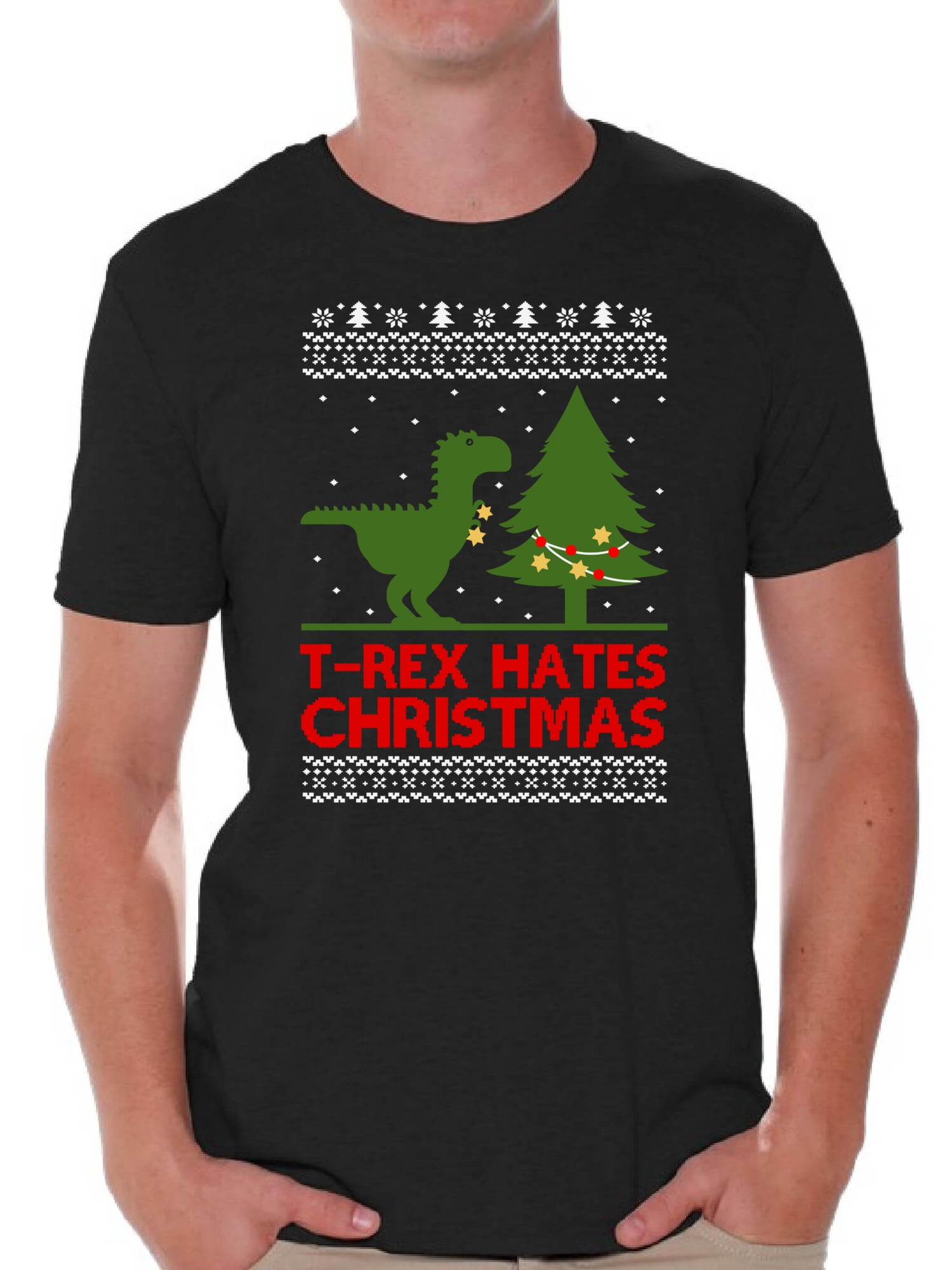 t rex hates christmas shirt