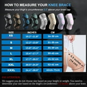 NEENCA Professional Knee Brace for Pain Relief, Medical Knee Support with Patella Pad & Side Stabilizers, Compression Knee Sleeve for Meniscus Tear, ACL, Joint Pain, Runner, Workout-M