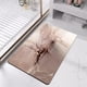 thumbnail image 5 of Alfombra absorbente de tierra diatomácea suave para baño, alfombra de secado rápido, alfombra antideslizante, patrón de mármol falso color rosa dorado, 5 of 7