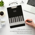 thumbnail image 5 of FMSHPON Black Piano Keyboard Music Keys Clipboard Hardboard Wood Nursing Clip Board and Pull for Standard A4 Letter 13x9 inches, 5 of 8