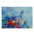 thumbnail image 2 of Flower Cutting Board, Paint of Nature Elements Botanic Floral Motives Artisan Depition of Natural Life, Decorative Tempered Glass Cutting and Serving Board, Large Size, Red Blue, by Ambesonne, 2 of 5