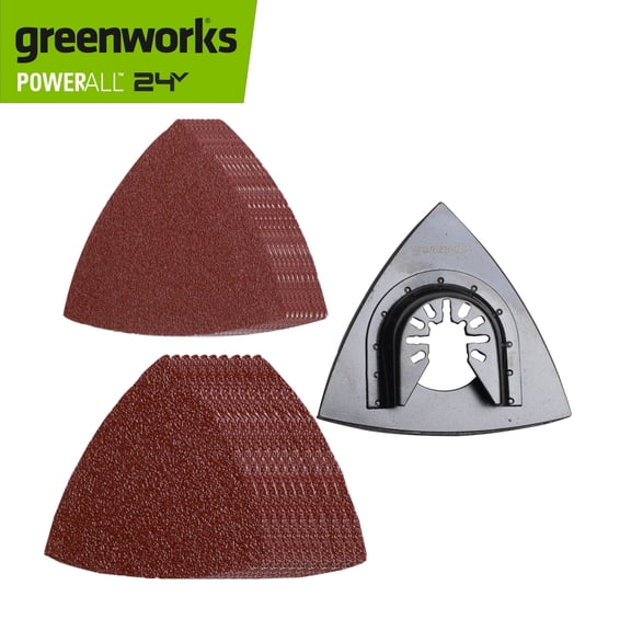 Greenworks 20 Pc Multi-Tool Hook and Loop Sanding Kit, PA54102A1
