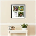 thumbnail image 2 of ArtToFrames Collage Photo Picture Frame with 4 - 8x8" Openings, Framed in Black with Fabric White and Black Mats (CDM-3926-628), 2 of 8