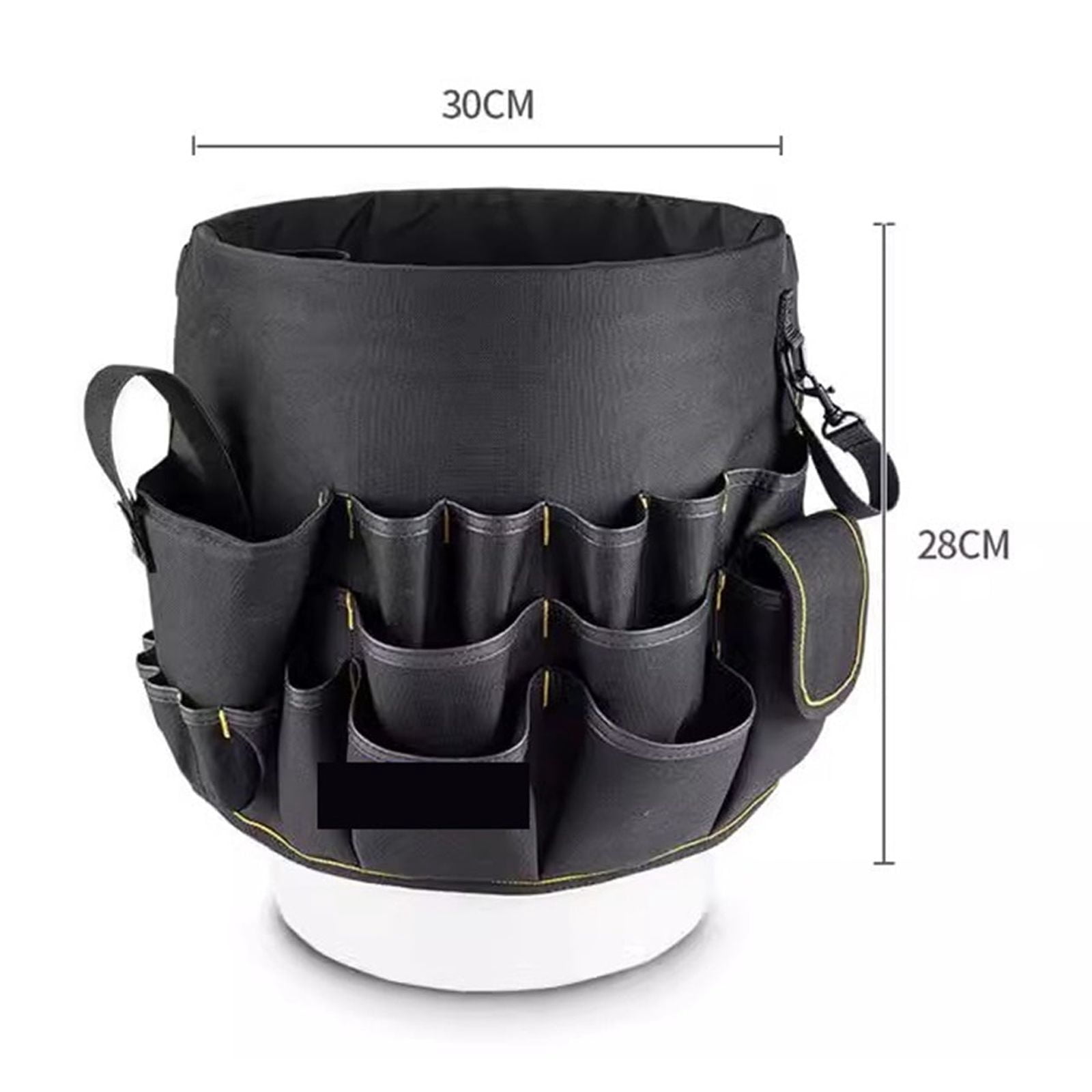 Multifunctional Tool Bucket Bag, Electrician Bag, Canvas Functional Bag, Maintenance Bag, Portable Construction Tool Kit ,Power Tools