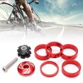 thumbnail image 4 of Bike Headset Top Cover, Durable Anti-rust Lightweight Aluminum Alloy Bike Headset Front Fork Set  For Fixed Cog 5410T Set Red, 4 of 8