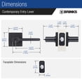 thumbnail image 5 of Brinks Contemporary Keyed Entry Lever Doorknob, Matte Black, 5 of 7