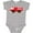 AC-Heather Grey, variant on Fire Truck Childs Fireman Boys or Girls Baby Bodysuit