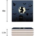 thumbnail image 3 of FMSHPON Happy Halloween Black Cat Set of 8 Coaster for Drinks, Absorbent Ceramic Stone Coasters Cup Mat with Cork Base for Home Kitchen Room Coffee Table Bar Decor, 3 of 4