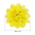 thumbnail image 2 of Uxcell 3.9" Chiffon Flowers Mesh Fabric Flowers Sewing Fabric Appliques Yellow 10 Pcs, 2 of 6