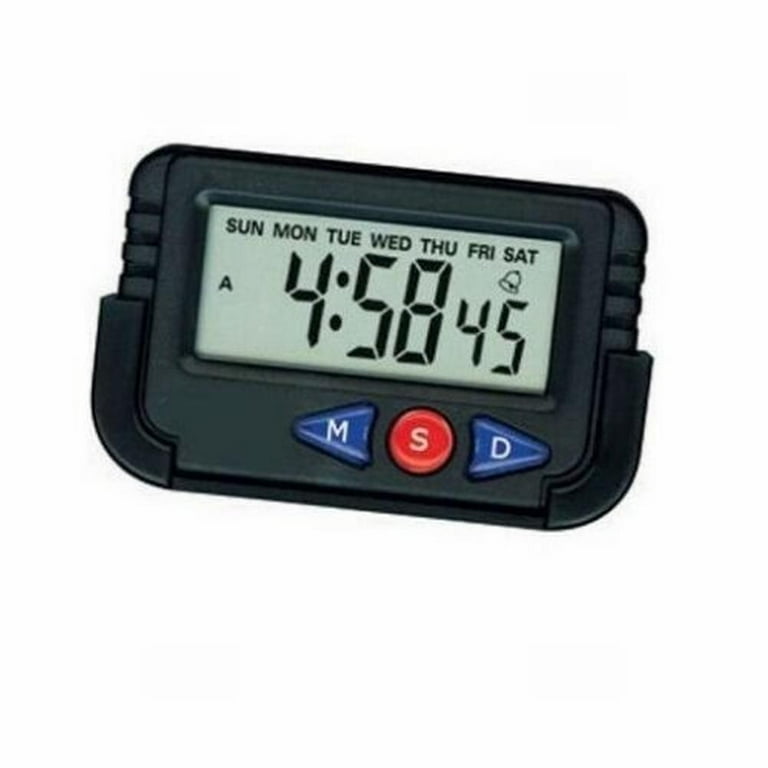 New Car Dashboard Desk Alarm Clock and Digital Stopwatch with Flexible A