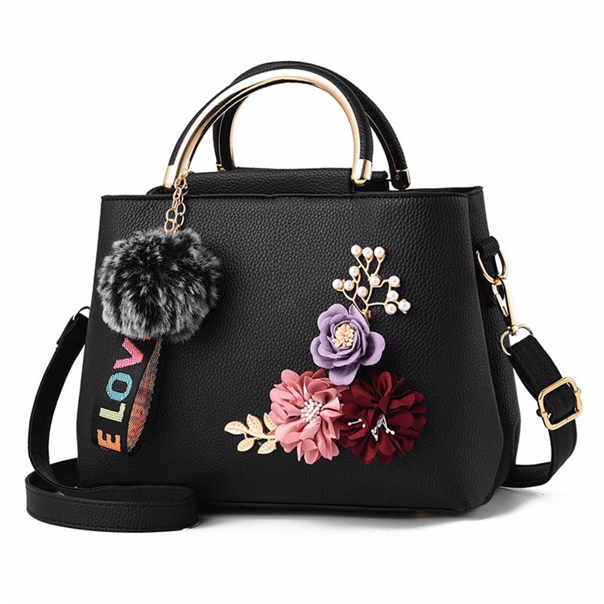 flower shoulder bag